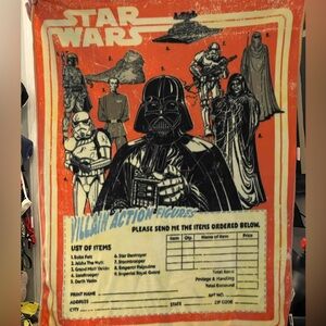 Rare Star Wars Villain Action Figure Throw from Culture Fly 2001 Mystery Box NWT